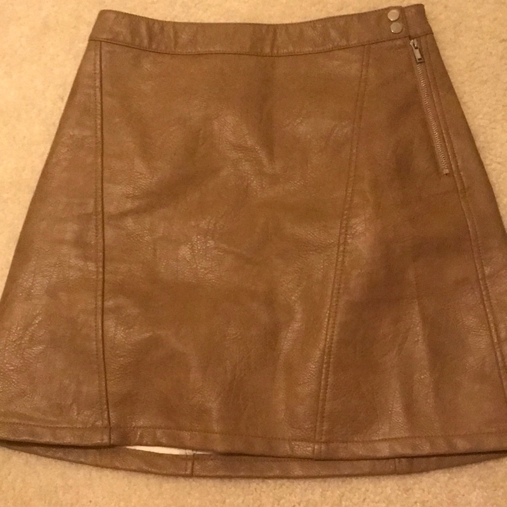 Zara Faux Leather Skirt
